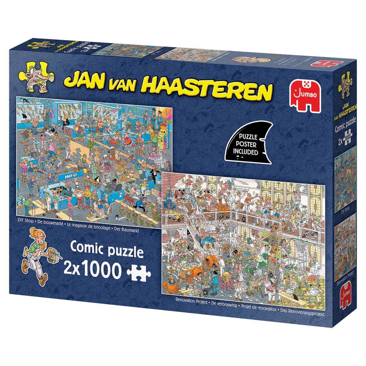 Jumbo 2 Puzzles - Jan van Haasteren - Der Baumarkt 1000 Teile Puzzle Jumbo-00647 von Jumbo