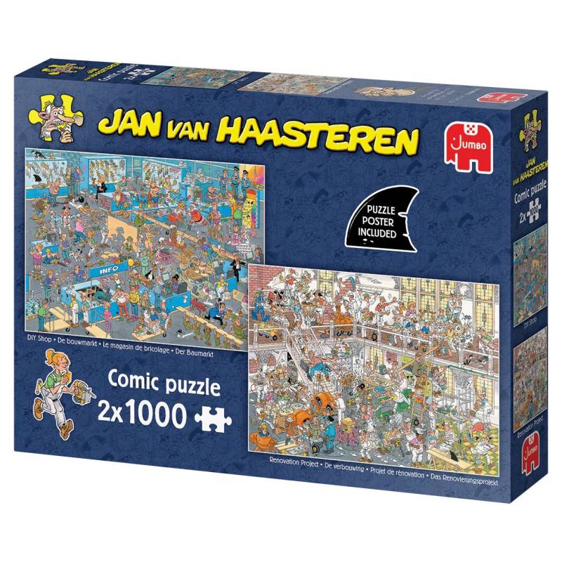 Jumbo 2 Puzzles - Jan van Haasteren - Der Baumarkt 1000 Teile Puzzle Jumbo-00647 von Jumbo