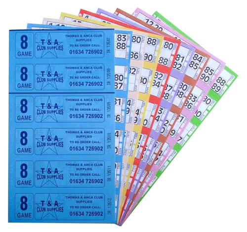 Jumbo Bingo Ticket Booklets, 6 to View, 8 Game von Jumbo