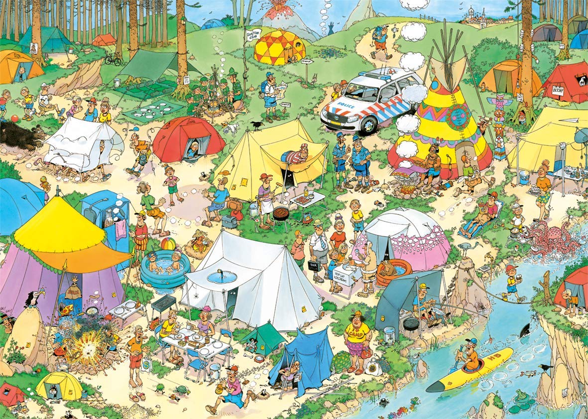 Jumbo Jan Van Haasteren - Camping im Wald 1000 Teile Puzzle Jumbo-19086 Jumbo Jan Van Haasteren - Camping im Wald 1000 Teile Puzzle Jumbo-19086 von Jumbo