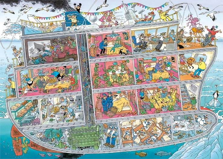 Jumbo Jan Van Haasteren - Kreuzfahrtschiff 1000 Teile Puzzle Jumbo-00605 Jumbo Jan Van Haasteren - Kreuzfahrtschiff 1000 Teile Puzzle Jumbo-00605 von Jumbo