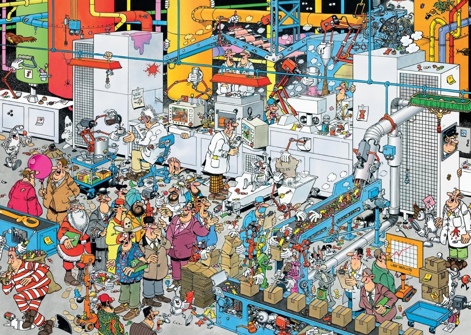 Jumbo Jan Van Haasteren - Süßigkeitenfabrik 500 Teile Puzzle Jumbo-19025 Jumbo Jan Van Haasteren - Süßigkeitenfabrik 500 Teile Puzzle Jumbo-19025 von Jumbo