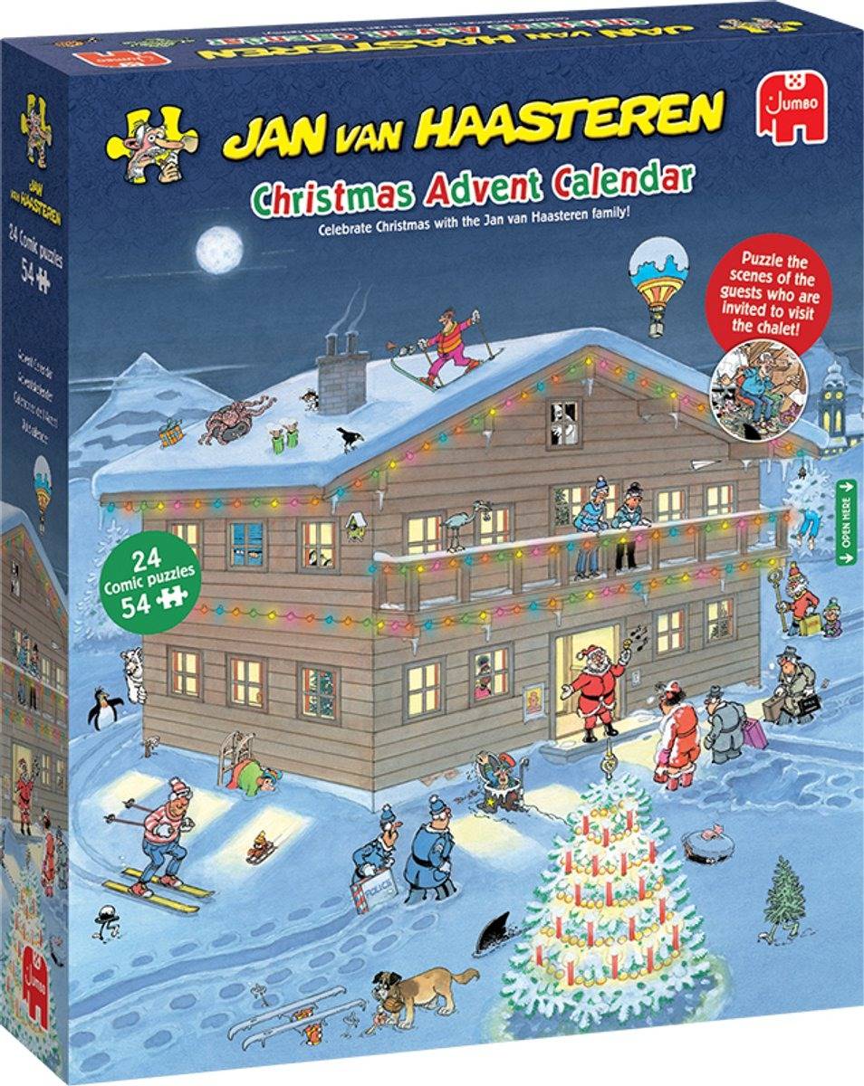 Jumbo Jan van Haasteren ? Adventskalender 2025 - 24 Puzzles mit 54 Teilen 54 Teile Puzzle Jumbo-00708 von Jumbo
