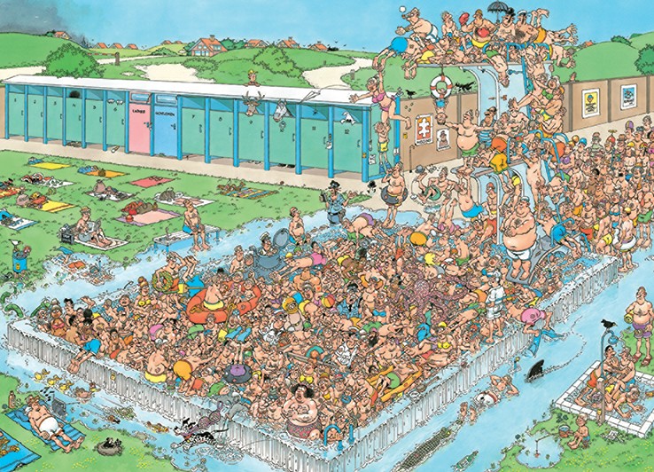 Jumbo Jan van Haasteren - Pool Pile-Up 1000 Teile Puzzle Jumbo-20039 Jumbo Jan van Haasteren - Pool Pile-Up 1000 Teile Puzzle Jumbo-20039 von Jumbo