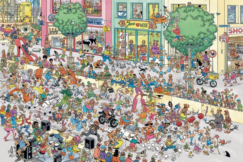 Jumbo Jan van Haasteren - Pumps-Sprint 1500 Teile Puzzle Jumbo-00529 von Jumbo