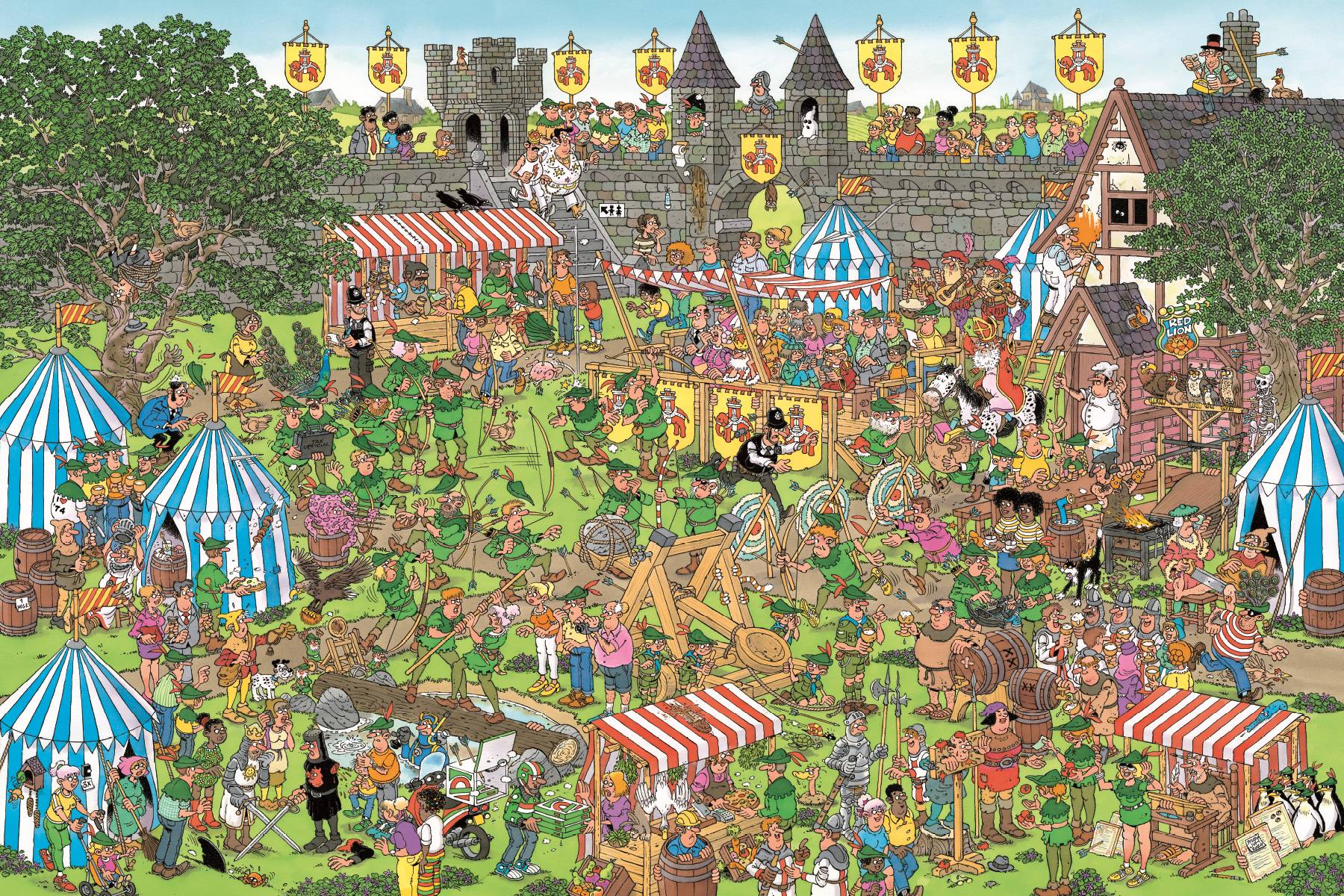 Jumbo Jan van Haasteren - Robin Hood Festival 1500 Teile Puzzle Jumbo-00637 Jumbo Jan van Haasteren - Robin Hood Festival 1500 Teile Puzzle Jumbo-00637 von Jumbo