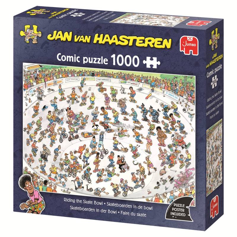 Jumbo Jan van Haasteren - Skateboarden In Der Bowl 1000 Teile Puzzle Jumbo-00625 von Jumbo