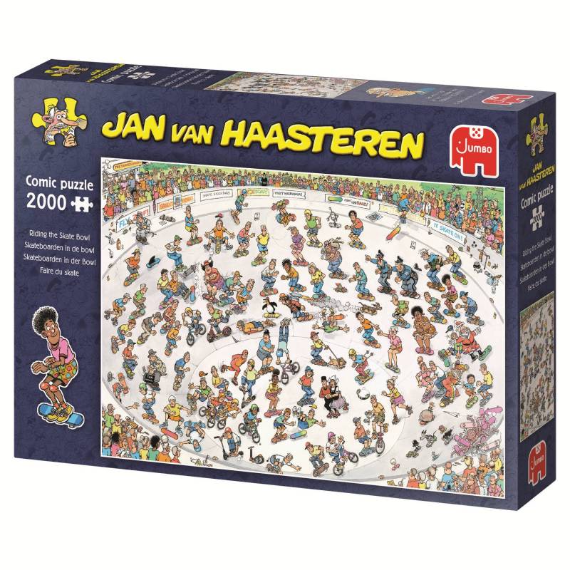 Jumbo Jan van Haasteren - Skateboarden In Der Bowl 2000 Teile Puzzle Jumbo-00642 von Jumbo