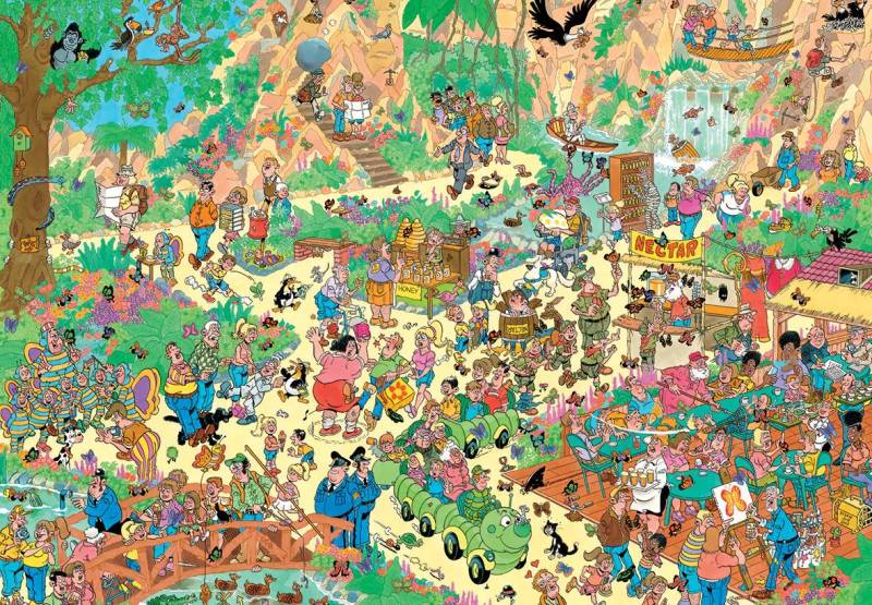 Jumbo Jan van Haasteren - Traumhaft schöne Schmetterlinge 2000 Teile Puzzle Jumbo-00536 von Jumbo