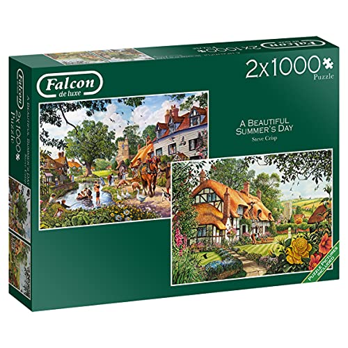 Jumbo Puzzles 11248 A Beautiful Summer's Day Falcon de Luxe Tiere Puzzle, Mehrfarbig Jumbo Puzzles 11248 A Beautiful Summer's Day Falcon de Luxe Tiere Puzzle, Mehrfarbig von Jumbo
