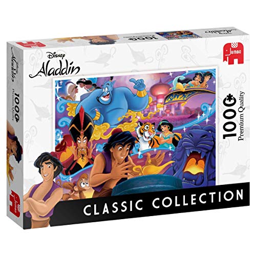 Jumbo Puzzles 18825 Classic Collection Disney Princess Jumbo Puzzle Aladdin, 1000 Teile, Multi von Jumbo