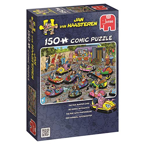 Jumbo Puzzles 19037 Puzzle Jan Van Haasteren-Autoscooter, 150 Teile von Jumbo