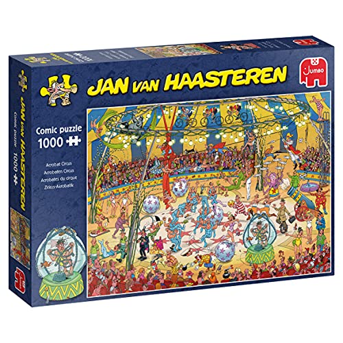 Jumbo Puzzles 19089 Acrobat Circus Jan Van Haasteren Puzzle, Mehrfarbig Jumbo Puzzles 19089 Acrobat Circus Jan Van Haasteren Puzzle, Mehrfarbig von Jumbo