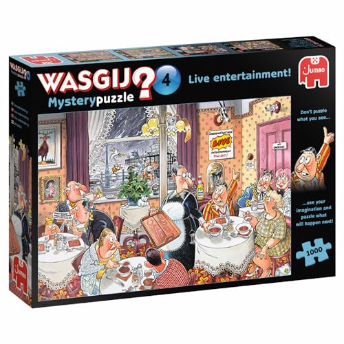 Jumbo Spiele 1119800093 Wasgij Mystery 4 Live Unterhaltung! 1000 Teile Puzzle Jumbo Spiele 1119800093 Wasgij Mystery 4 Live Unterhaltung! 1000 Teile Puzzle von Jumbo