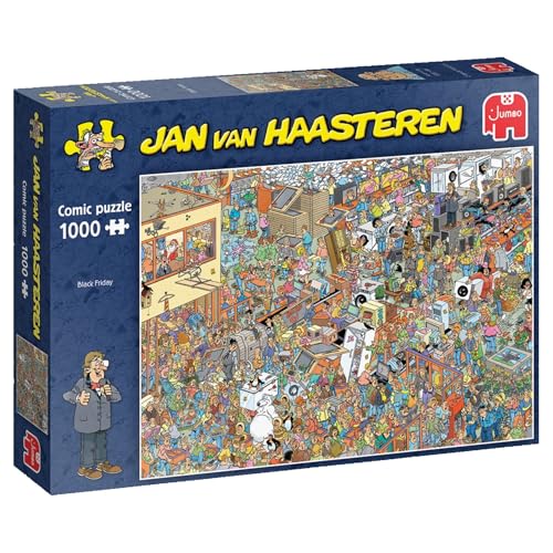 Jumbo Spiele 1119801829 Jan Van Haasteren schwarzer Freitag 1000 Teile Puzzle von Jumbo