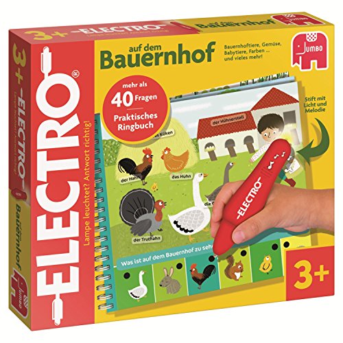 Jumbo Spiele 19532 - Elektro Wonderpen "Auf dem Bauernhof" - Lernspiel von Jumbo