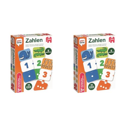 Jumbo Spiele 19547 ich lerne Zahlen - Lernspiel für Kinder ab 3 Jahren für 1 bis 4 Spieler (Packung mit 2) von Jumbo