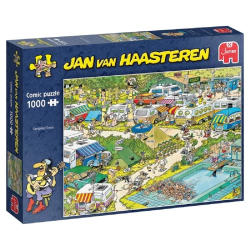 Jumbo Spiele 82034 Jan Van Haasteren Camping Chaos 1000 Teile Puzzle von Jumbo