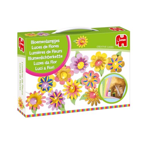 Jumbo Spiele - Creative Cases Blumenlichterkette - Bastelset, Kreativspielzeug - Ab 5 Jahren - Art.-Nr. 70029 von Jumbo
