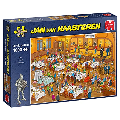 Jumbo Spiele Jan van Haasteren Puzzle 1000 Teile – Darten – ab 12 Jahren – Comic Puzzle Jumbo Spiele Jan van Haasteren Puzzle 1000 Teile – Darten – ab 12 Jahren – Comic Puzzle von Jumbo