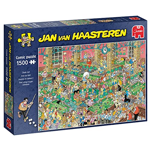 Jumbo Spiele Jan van Haasteren Puzzle 1500 Teile – Chalk Up – ab 12 Jahren – Comic Puzzle von Jumbo