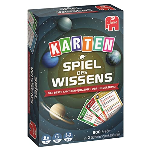 Jumbo Spiele Spiel des Wissens - das klassische Wissensspiel für Zwischendurch und Unterwegs - Kartenspiel für 2-6 Spieler ab 8 Jahren von Jumbo