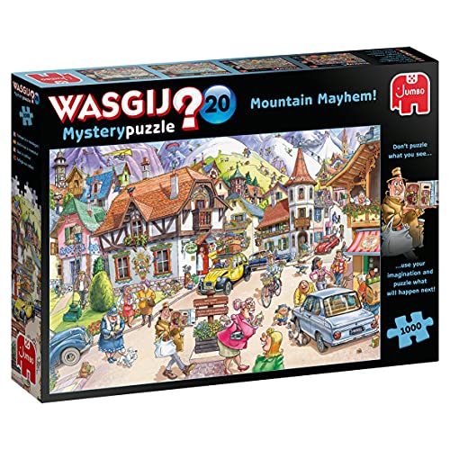 Wasgij, Mystery 20 - Idylle in den Bergen!, Puzzle 1000 Teile Erwachsene von Jumbo
