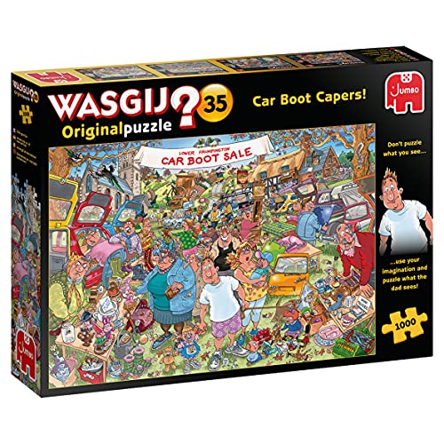 Jumbo Spiele Wasgij Original 35 Flohmarkt-Chaos - Puzzle 1000 Teile von Jumbo