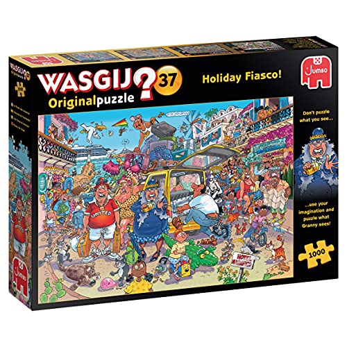 Jumbo Spiele Wasgij Original 37 Holiday Fiasco - Puzzle 1000 Teile von Jumbo