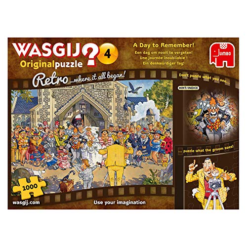Jumbo Spiele Wasgij Retro Original 4 Ein Tag zum erinnern - Puzzle 1000 Teile von Jumbo