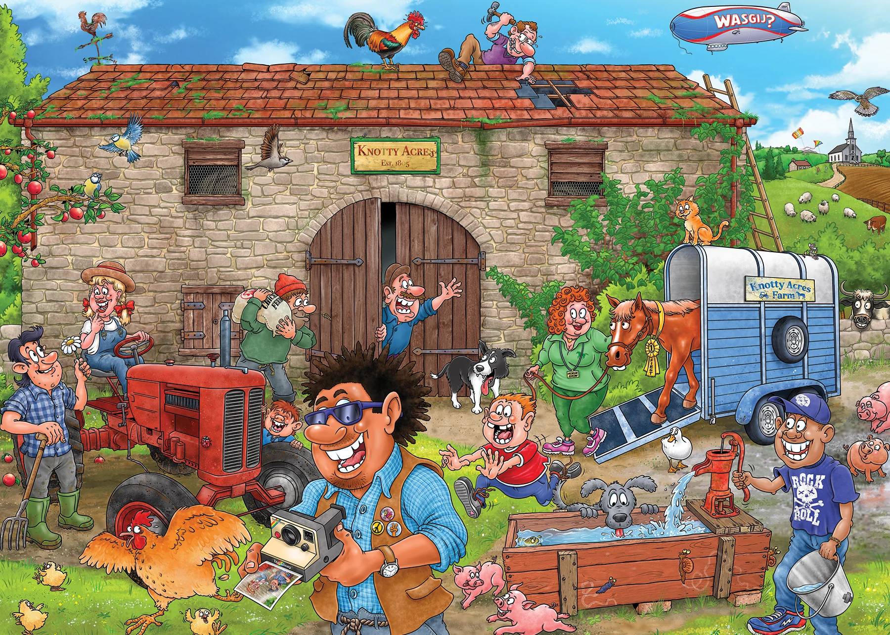 Jumbo Wasgij Destiny 30 - Glück ernten! 1000 Teile Puzzle Jumbo-00514 von Jumbo