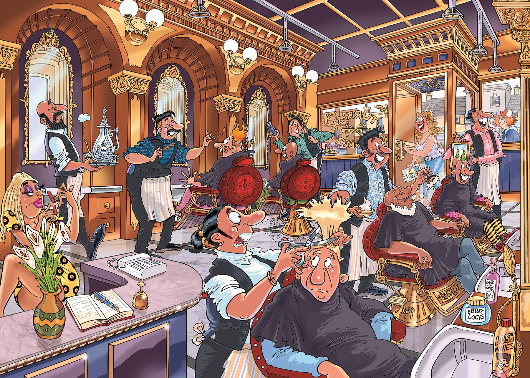 Jumbo Wasgij Mystery 27 - Um Haaresbreite! 1000 Teile Puzzle Jumbo-00593 Jumbo Wasgij Mystery 27 - Um Haaresbreite! 1000 Teile Puzzle Jumbo-00593 von Jumbo