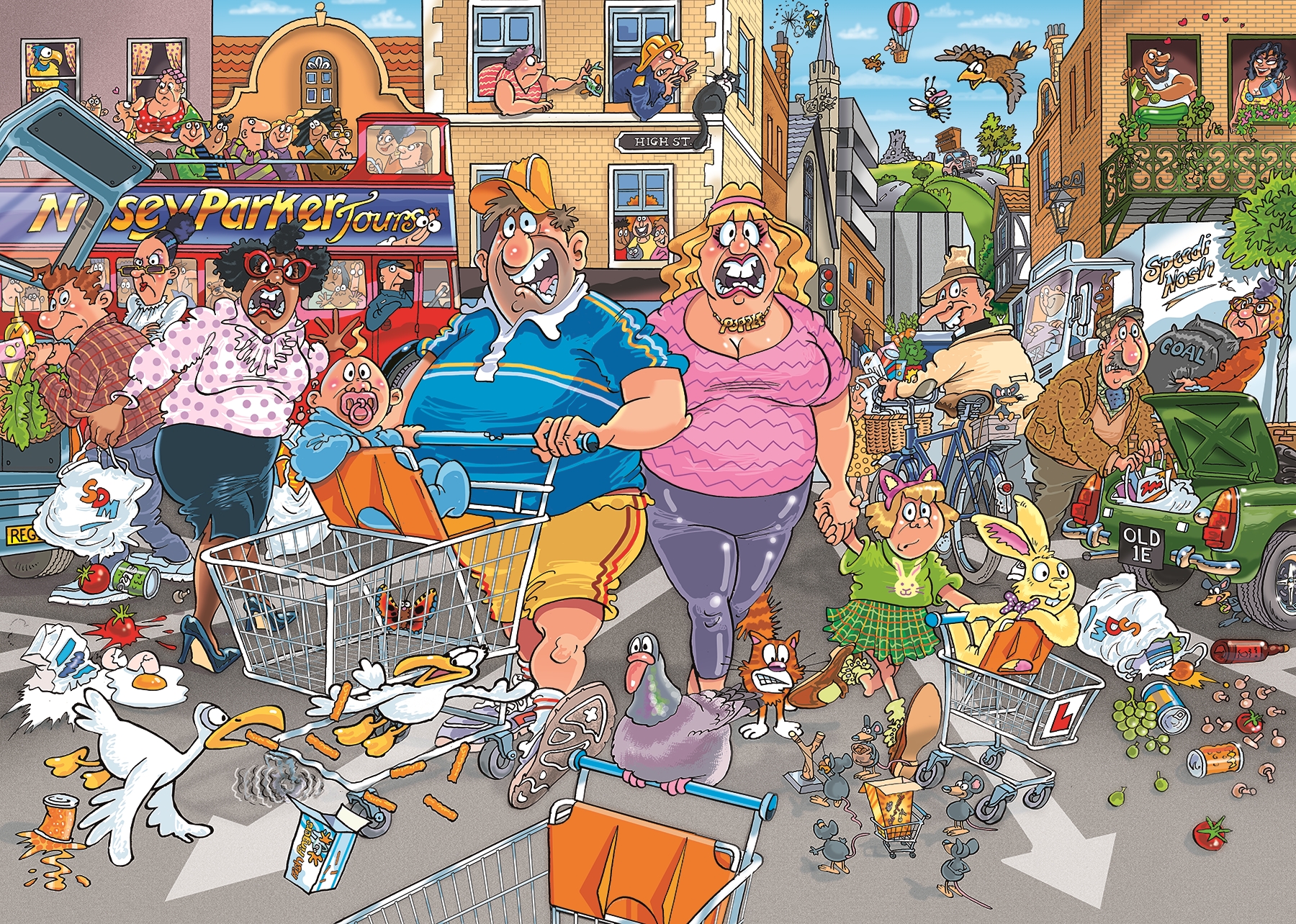 Jumbo Wasgij Original 46 - Warenhaus-Wahnsinn! (1000 Teile) 1000 Teile Puzzle Jumbo-00505 von Jumbo