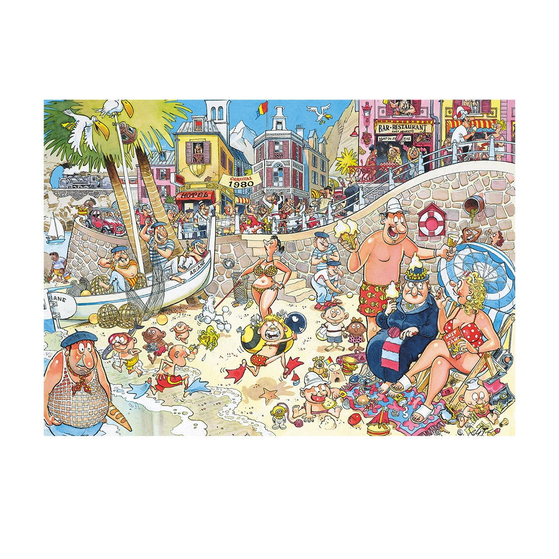 Jumbo Wasgij Retro Destiny 8 - Hochsaison 1000 Teile Puzzle Jumbo-00329 von Jumbo