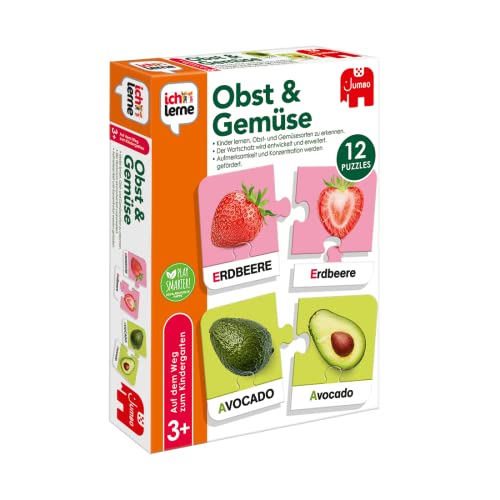 Jumbo - ich lerne Obst & Gemüse – Lernspiel ab 3 Jahren - Kinderspiel für Kindergarten und Vorschule von Jumbo