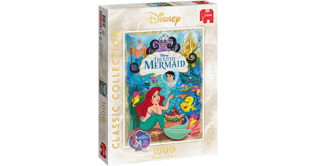 Puzzle Disney Classic Collection The Little Mermaid, 1.000 Teile von Jumbo