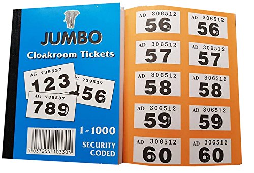 Tombola-Tickets 1-1000 Wähle eine Farbe (Orange) von Jumbo