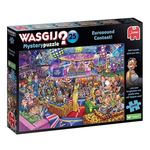 Wasgij Mystery 25 – Eurosound Contest! – Puzzle für Erwachsene – Lustig – Karton 100% recycelt – 1000 Teile Jumbo Wasgij Mystery 25 – Eurosound Contest! – Puzzle für Erwachsene – Lustig – Karton 100% recycelt – 1000 Teile Jumbo von Jumbo