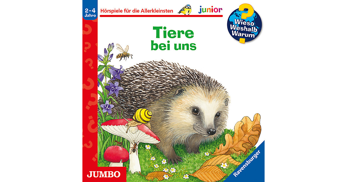 WiesoWeshalbWarum Junior - Tiere bei uns Hörbuch von Jumbo