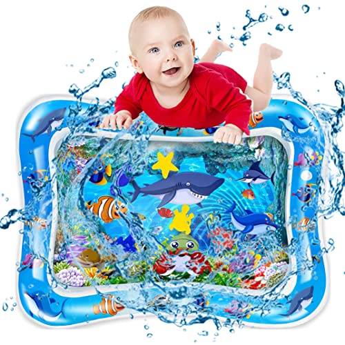 JunD Wasserspielmatte Baby, Baby Spielzeug Wassermatte, Spiel Wassermatte Baby, Aufblasbare Wassermatte Sensorisches Spielzeug Auslaufsicheres PVC für Frühe Entwicklung, 66 x 48 cm JunD Wasserspielmatte Baby, Baby Spielzeug Wassermatte, Spiel Wassermatte Baby, Aufblasbare Wassermatte Sensorisches Spielzeug Auslaufsicheres PVC für Frühe Entwicklung, 66 x 48 cm von JunD