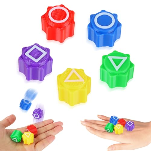 Gonggi Korean Game, Traditionelles Koreanisches Spiel, Handspiel Mit Bunt Steinchen Minispiel Für Kinder Und Erwachsene, Ideal Für Unterhaltsame Stunden Und Koordinationstraining (Ohne Sockel) von JunMallko
