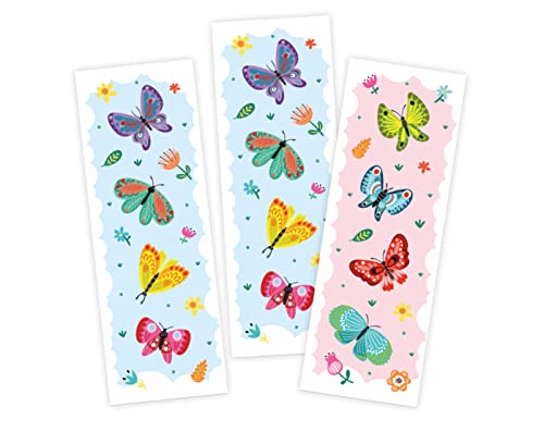 Junapack 12 Lesezeichen Schmetterlinge Mitgebsel für Kindergeburtstag Gastgeschenke für Mädchen von Junapack