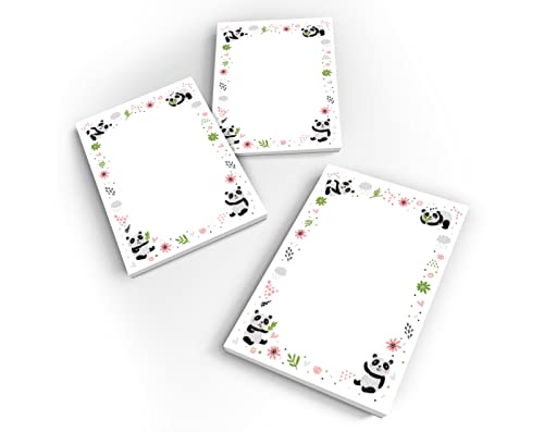 Junapack 12 Mini-Notizblöcke Panda Mitgebsel für Kindergeburtstag Gastgeschenke für Mädchen Jungen/ A7-Format von Junapack
