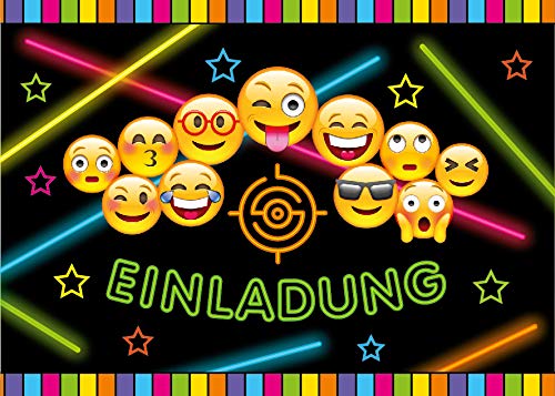 12 Einladungskarten zum Geburtstag Kinder Lasertag Mädchen Jungen Jungs Einladung Kindergeburtstag oder Lasertag-Party von Junaversum