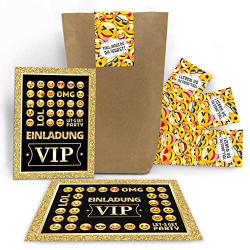 12 Einladungskarten zum Geburtstag Kindergeburtstag VIP Mädchen Jungen Erwachsene incl. 12 Umschläge, 12 Tüten/Natur, 12 Aufkleber 12 Einladungskarten zum Geburtstag Kindergeburtstag VIP Mädchen Jungen Erwachsene incl. 12 Umschläge, 12 Tüten/Natur, 12 Aufkleber von Junaversum