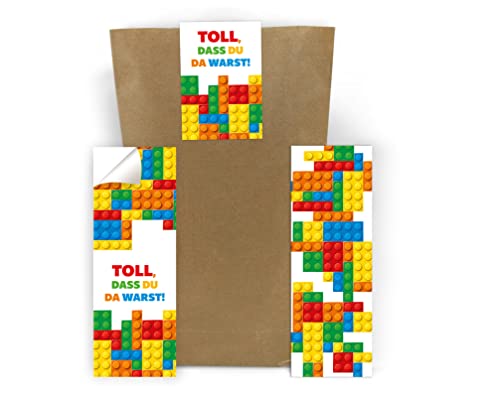 6 Lesezeichen + 6 Geschenktüten + 6 Aufkleber Bausteine Bauklötze Mitgebsel Kindergeburtstag Junge Gastgeschenke für Jungsgeburtstag 6 Lesezeichen + 6 Geschenktüten + 6 Aufkleber Bausteine Bauklötze Mitgebsel Kindergeburtstag Junge Gastgeschenke für Jungsgeburtstag von Junaversum