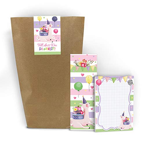 Junaversum 10 Notizblöcke + 10 Lesezeichen + 10 Geschenktüten + 10 Aufkleber Lama Mitgebsel Gastgeschenk beim Geburtstag Kindergeburtstag Hochzeit Taufe Junaversum 10 Notizblöcke + 10 Lesezeichen + 10 Geschenktüten + 10 Aufkleber Lama Mitgebsel Gastgeschenk beim Geburtstag Kindergeburtstag Hochzeit Taufe von Junaversum