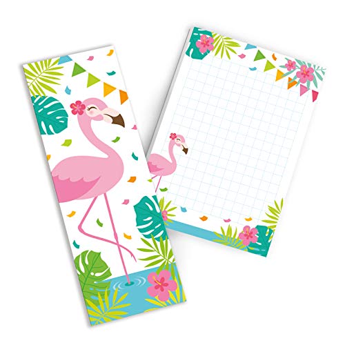 Junaversum 16 Notizblöcke + 16 Lesezeichen Flamingo Mitgebsel Gastgeschenk beim Geburtstag Kindergeburtstag Hochzeit Taufe von Junaversum