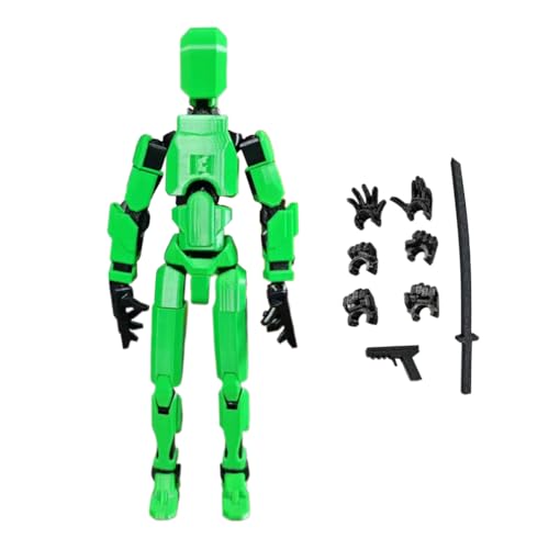 Junerain 34cm T13 Action Figure Bereits Montiert, 3D Druck Von Beweglichen Figuren Multi-Jointed Movablen Lucky 13 Actionfigur mit 2 Waffen 3 Paar Hände, Titan 13 Actionfigur Desktop Dekor Junerain 34cm T13 Action Figure Bereits Montiert, 3D Druck Von Beweglichen Figuren Multi-Jointed Movablen Lucky 13 Actionfigur mit 2 Waffen 3 Paar Hände, Titan 13 Actionfigur Desktop Dekor von Junerain