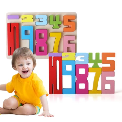 Junerain Inspirierte Holz Zahlenblöcke Montessori Spielzeuge for Kinder Holz Zahlenbausteine Puzzle Mathematik Stapel Zählspielzeug Bildungs Spielzeug for Kleinkinder im Vorschulalter Junerain Inspirierte Holz Zahlenblöcke Montessori Spielzeuge for Kinder Holz Zahlenbausteine Puzzle Mathematik Stapel Zählspielzeug Bildungs Spielzeug for Kleinkinder im Vorschulalter von Junerain